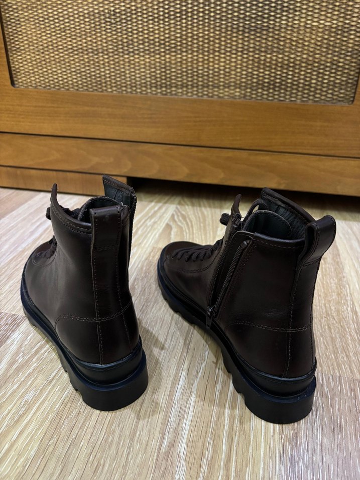 Kahverengi Deri camper kadın bot 37 numara - Görsel 2