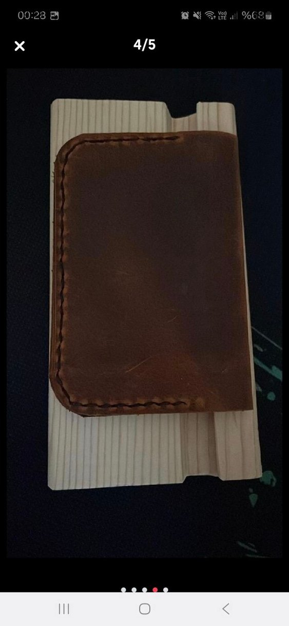 Kahverengi  Cüzdan hakiki deri kartlık - Görsel 3