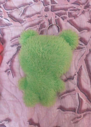 Yeşil Peluş Kurbağa Anahtarlık - Görsel 2