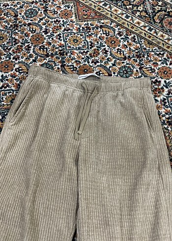 Bej erkek kadife pantolon - Görsel 2