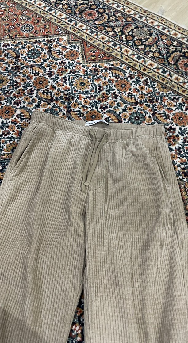Bej erkek kadife pantolon - Görsel 2