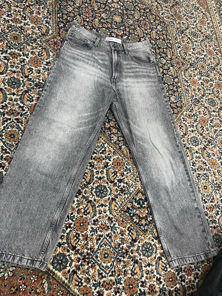 Gri erkek kot jean - Görsel 3