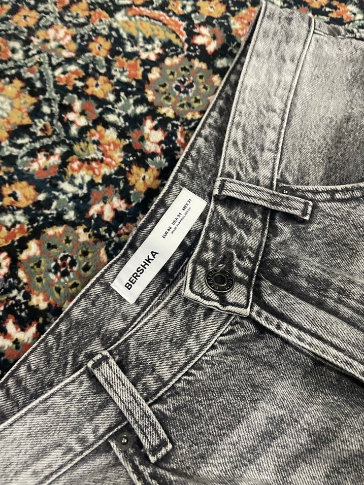 Gri erkek kot jean - Görsel 2