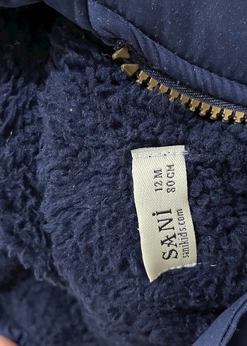 Kapüşonlu ikiz Erkek Çocuk Mavi Mont - Görsel 4