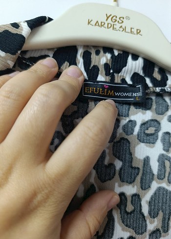 Leopar Desenli Uzun Kadın hırka - Görsel 4