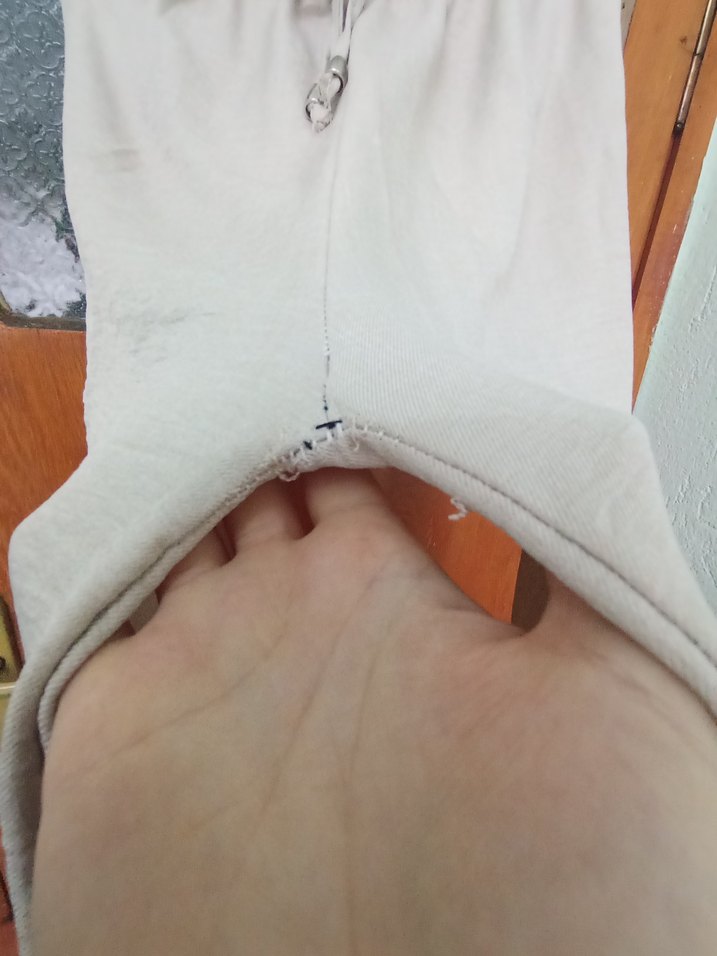 Bej Bol Kesim Keten Kadın Pantolon - Görsel 3