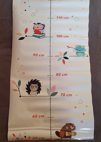 Çocuk Boy Ölçer  Yapışkan Poster (50130 cm) - Görsel 3