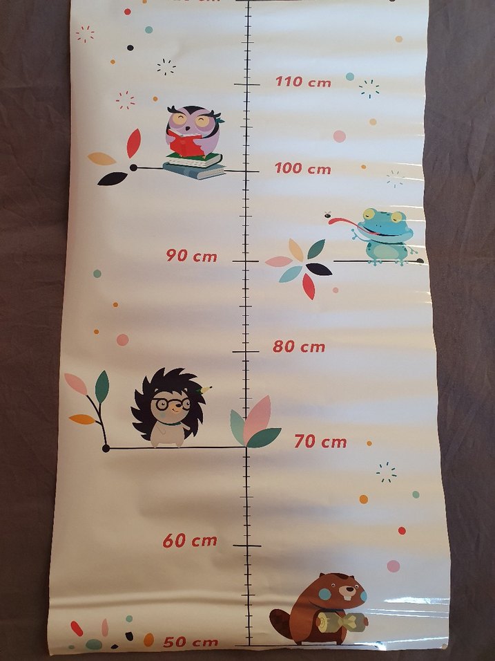 Çocuk Boy Ölçer  Yapışkan Poster (50130 cm) - Görsel 3