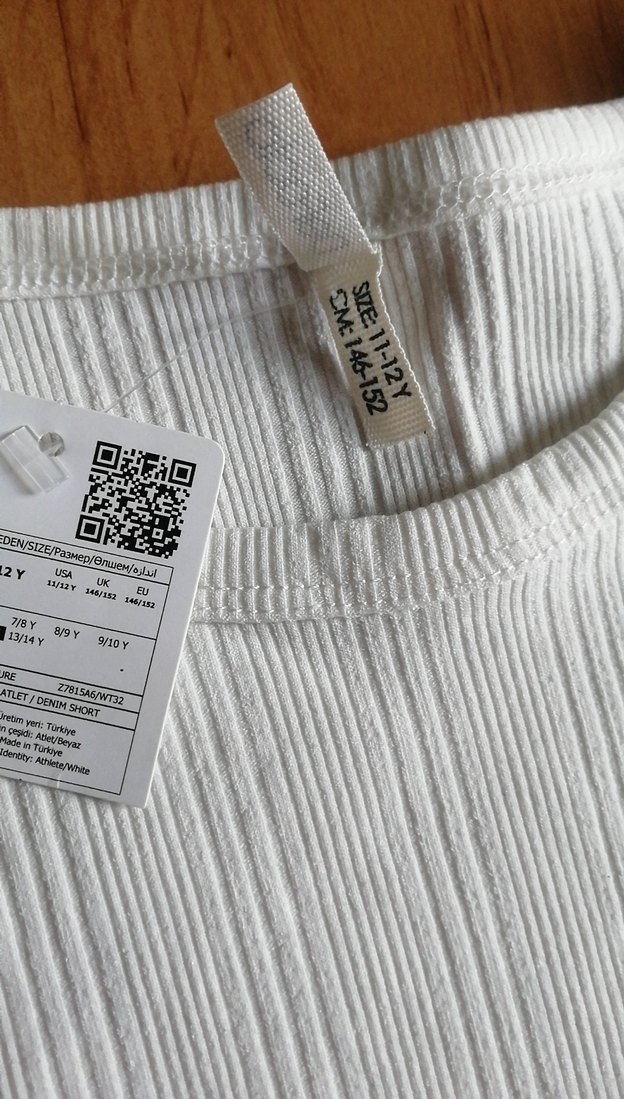 Kız Çocuk 11_12 yaş kırık beyaz krem  Kolsuz Basic Atlet - Görsel 3