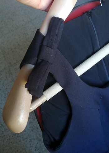 Siyah Mini Halter Yaka Elbise - Görsel 3