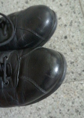 Siyah Erkek deri Ayakkabı Bağcıklı - Görsel 6