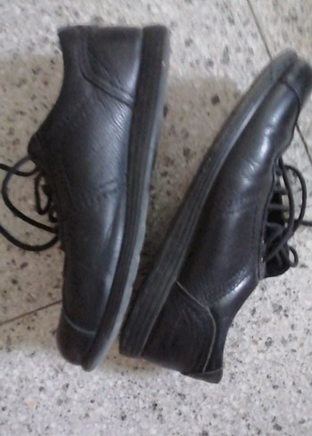 Siyah Erkek deri Ayakkabı Bağcıklı - Görsel 5