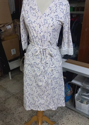 Bohem Uzun Kollu Midi Kadın Sabahlık - Görsel 2