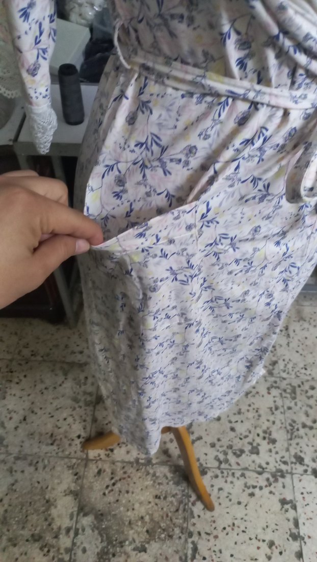 Bohem Uzun Kollu Midi Kadın Sabahlık - Görsel 4