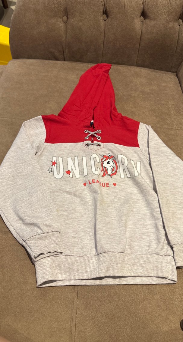 Kız Çocuk Kapüşonlu  eşofman takımı - Görsel 2