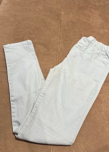 Kız Çocuk Bej Denim Pantolon - Görsel 2