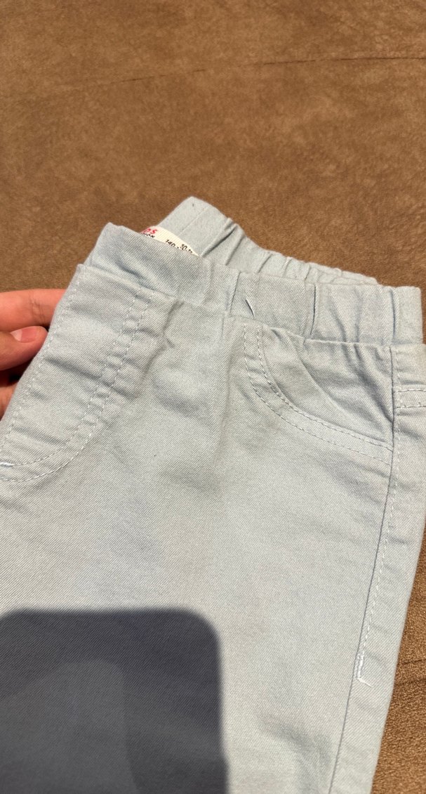 Kız Çocuk Bej Denim Pantolon - Görsel 3