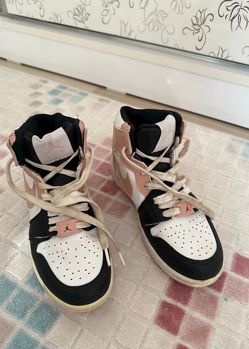 Pembe Beyaz Bağcıklı Spor Kadın Sneaker - Görsel 2