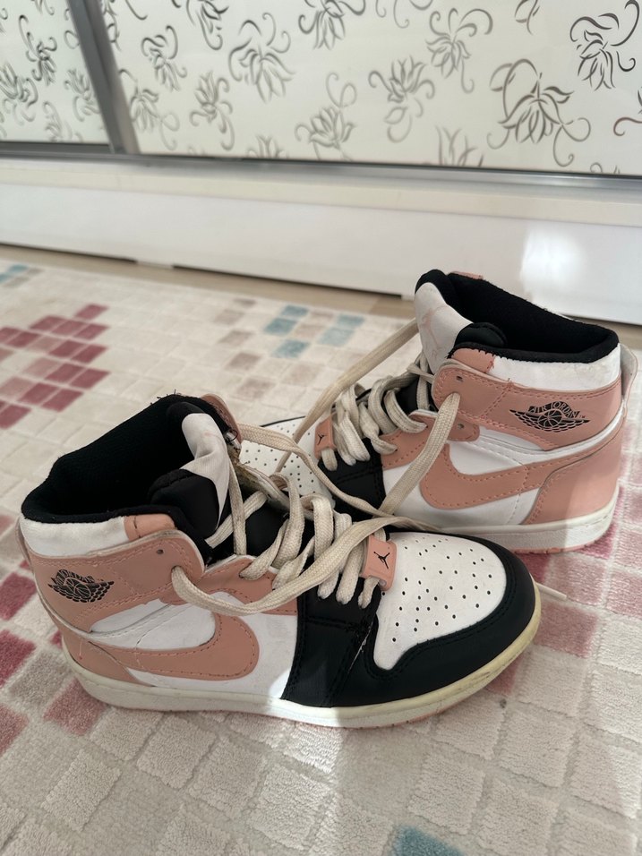 Pembe Beyaz Bağcıklı Spor Kadın Sneaker - Görsel 4