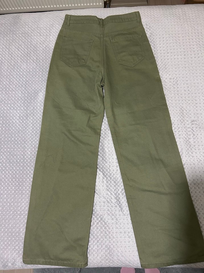 Koton Wide Leg Haki Pantolon - Görsel 2