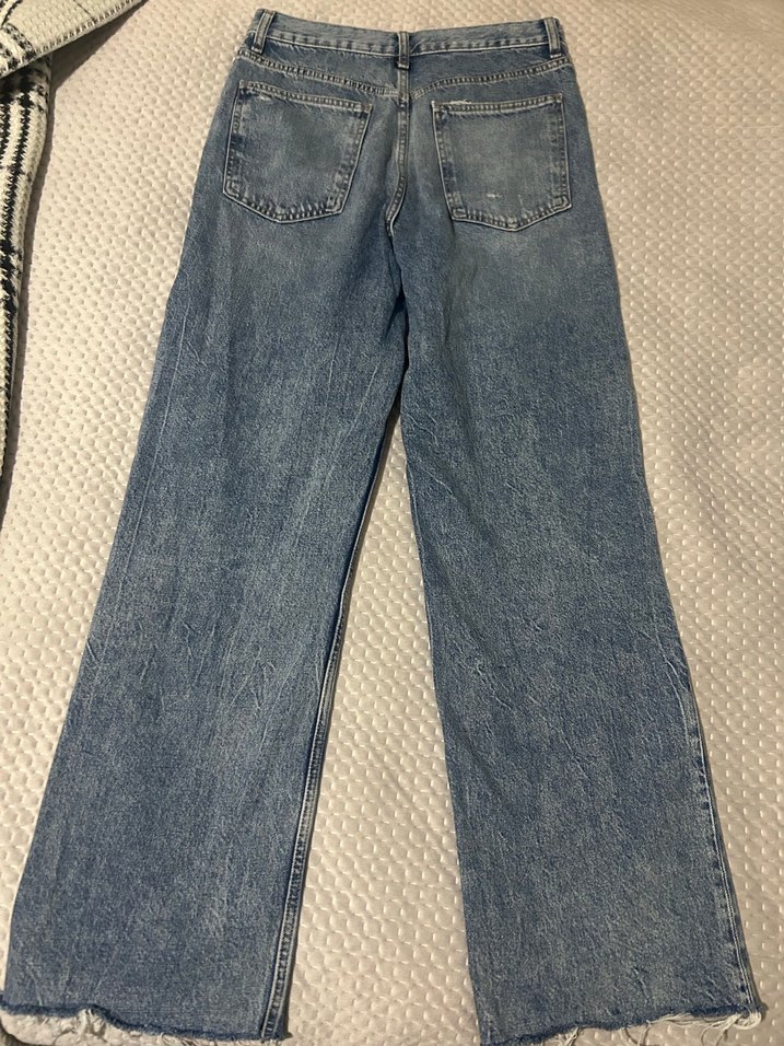 Zara TRF yüksek bel wide leg jean - Görsel 3