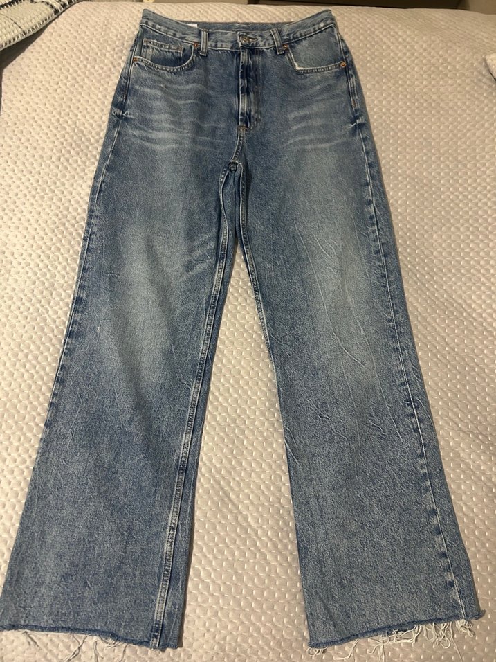 Zara TRF yüksek bel wide leg jean - Görsel 2
