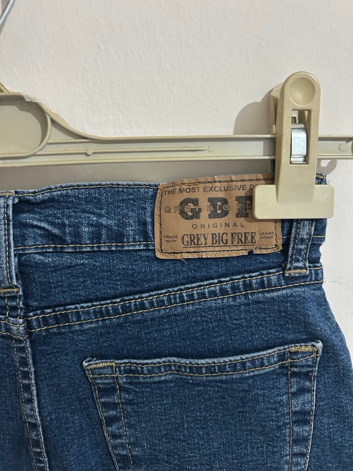 Mavi Mini Denim/Kot Şort Xs s beden - Görsel 4
