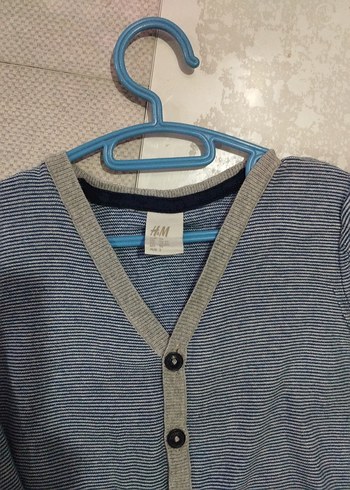 Erkek Çocuk92 mavi Düğmeli Triko Hırka - Görsel 2