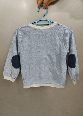 Erkek Çocuk92 mavi Düğmeli Triko Hırka - Görsel 4