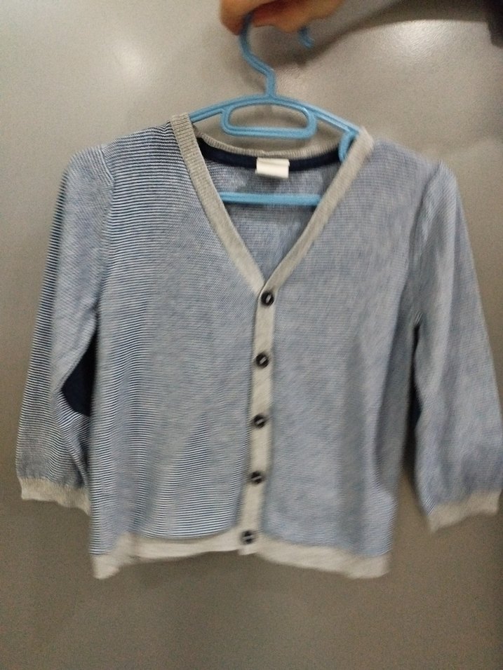 Erkek Çocuk92 mavi Düğmeli Triko Hırka - Görsel 3