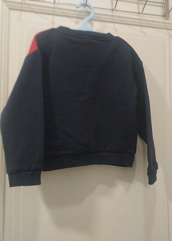 Erkek Çocuk Kırmızı Baskılı Sweatshirt - Görsel 2