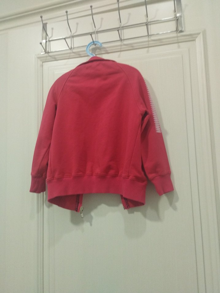 Kırmızı Fermuarlı Erkek Çocuk Sweatshirt - Görsel 2