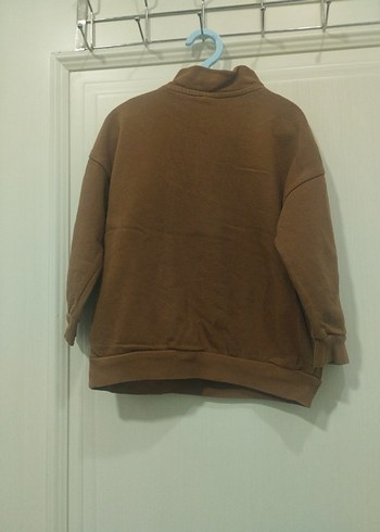 Kahverengi Fermuarlı Erkek Sweatshirt - Görsel 3