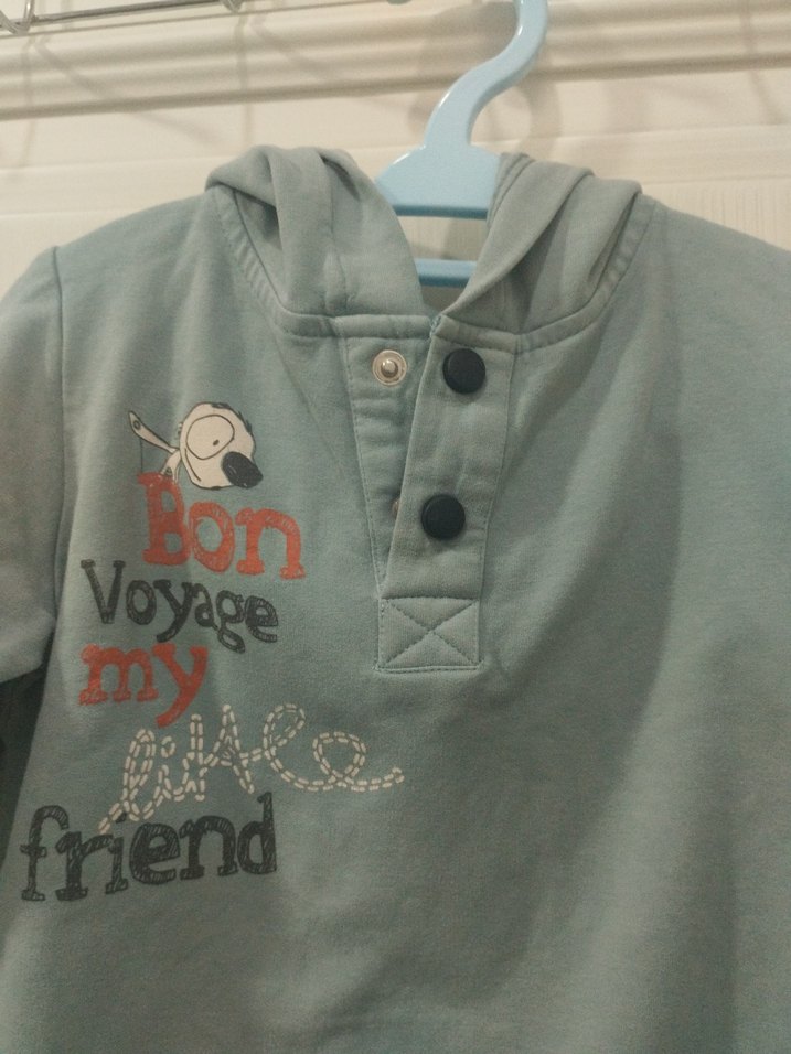 Kapüşonlu Gri Erkek Çocuk Sweatshirt - Görsel 3