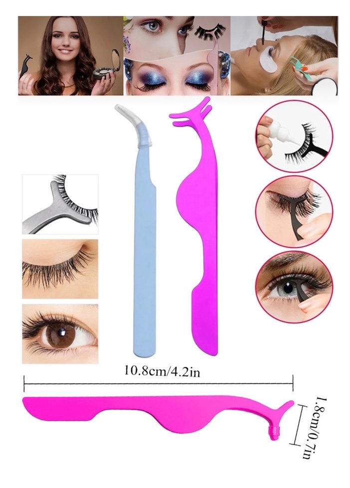 Kirpik Tutucu Uygulama Aleti Kirpik Cımbız Seti - Görsel 3