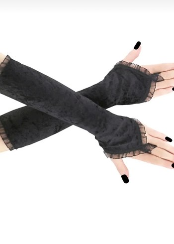 Siyah kadife kolluk - Görsel 2