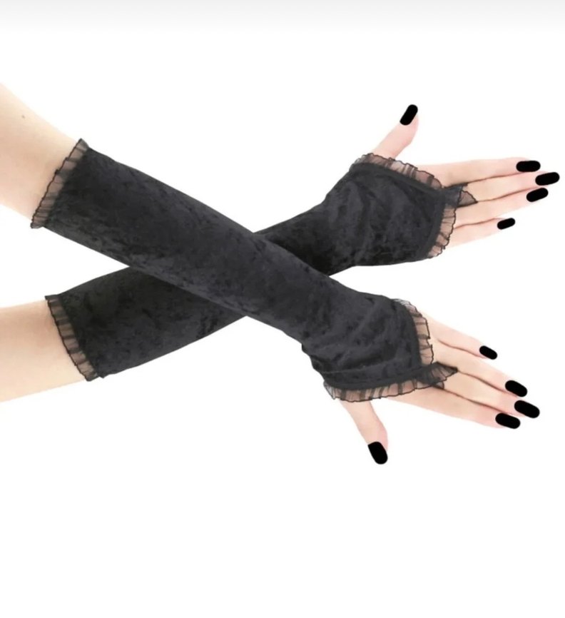 Siyah kadife kolluk - Görsel 2