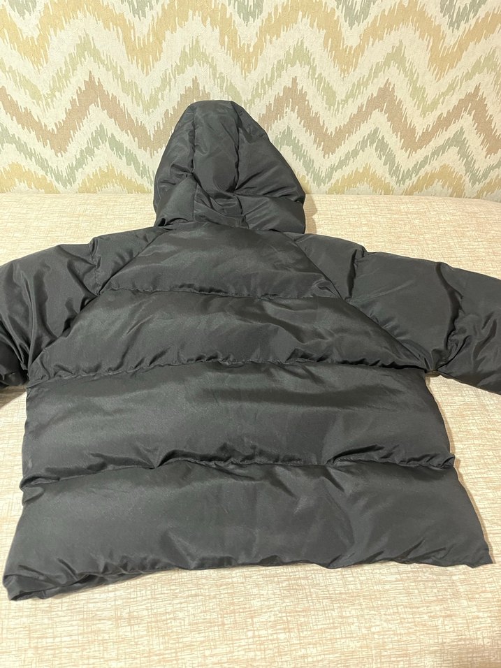 Siyah Kapüşonlu Kadın Kışlık Mont - Görsel 5