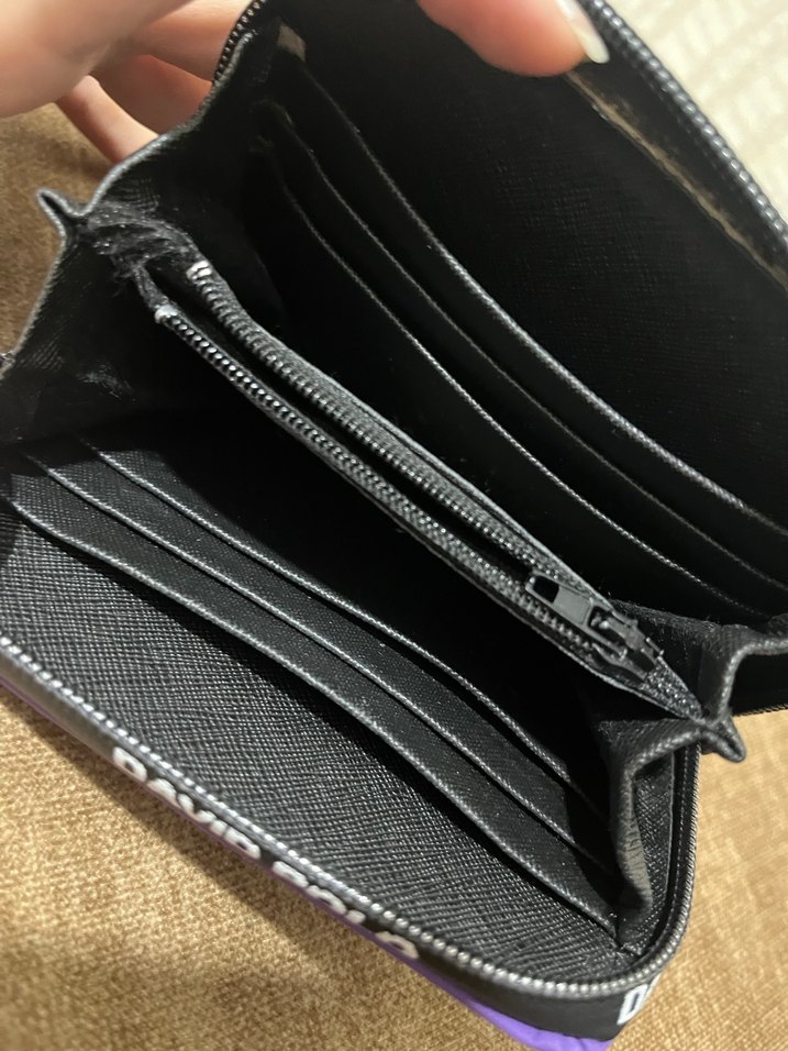 Mor Fermuarlı Kadın Cüzdanı - David Polo - Görsel 3