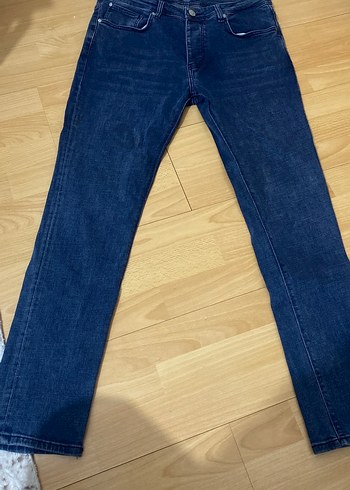 Erkek Koyu Mavi Regular Fit Denim Pantolon