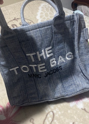 Beden Gri Denim Marc Jacobs Fermuarlı Kadın Çanta