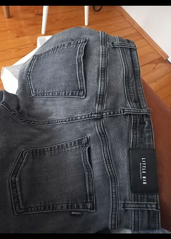 Gri Erkek Denim Pantolon, Kemerli, Regular Fit - Görsel 3
