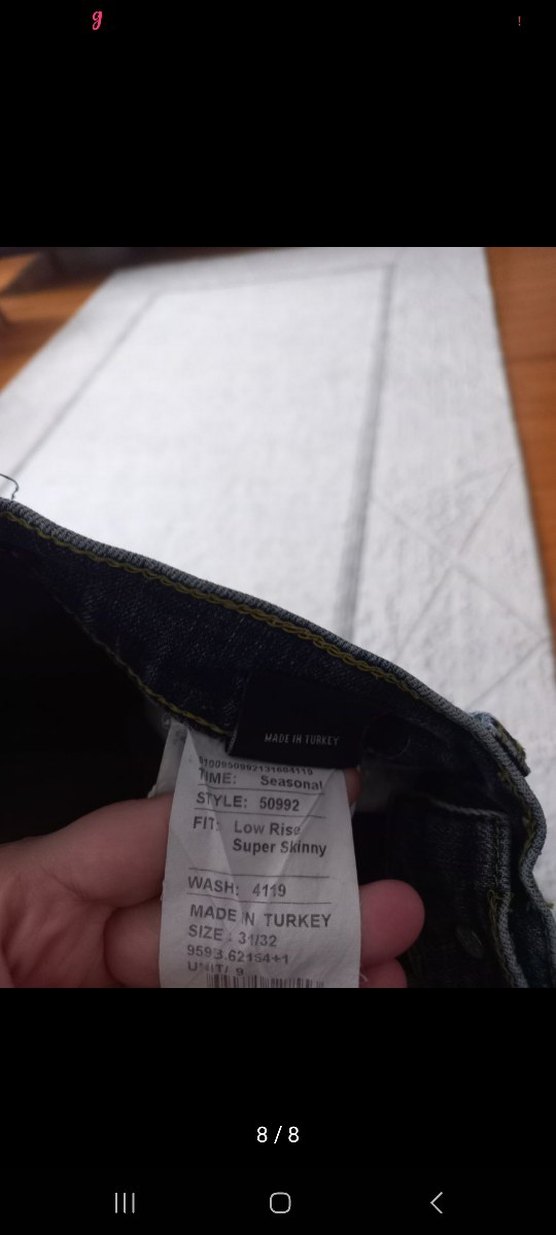 Gri Erkek Denim Pantolon, Kemerli, Regular Fit - Görsel 4