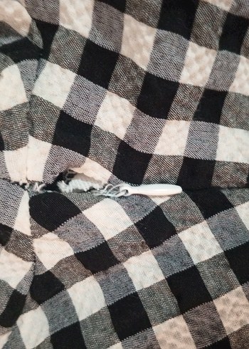 Siyah Kareli Midi Elbise - Görsel 6