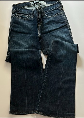 düşük bel vintage pantalon - Görsel 8