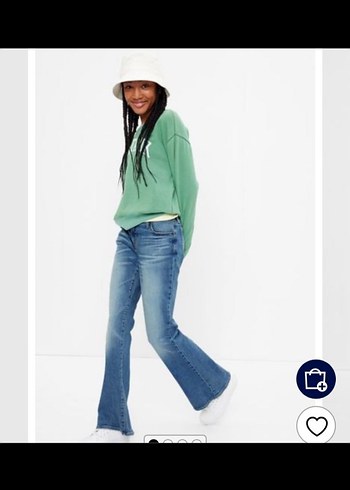 düşük bel vintage pantalon - Görsel 4