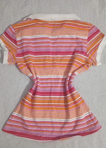 vintage kadın polo yaka t-shirt - Görsel 2