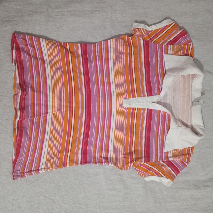 vintage kadın polo yaka t-shirt - Görsel 3