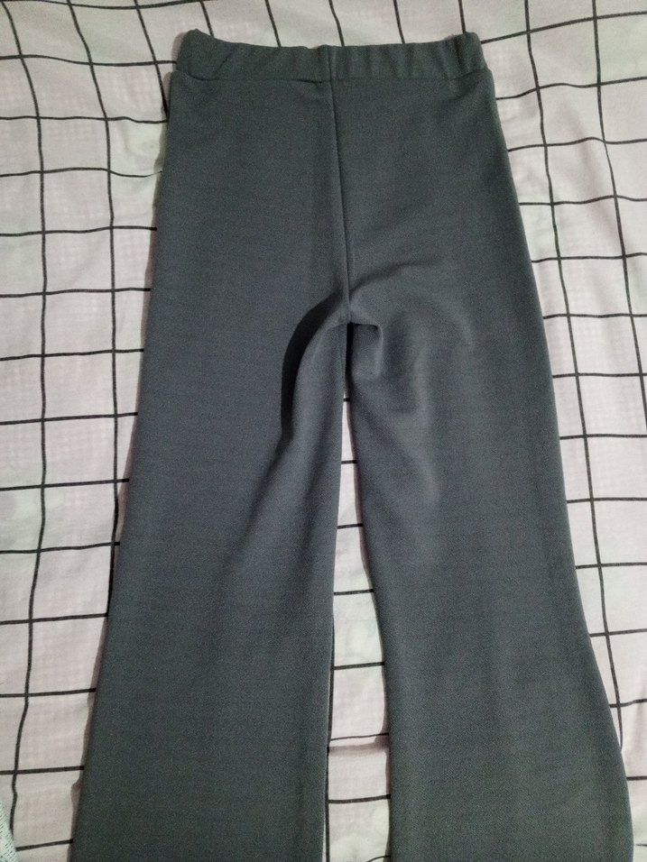 Gri Kadın Pantolon ve yelek takım - Görsel 5