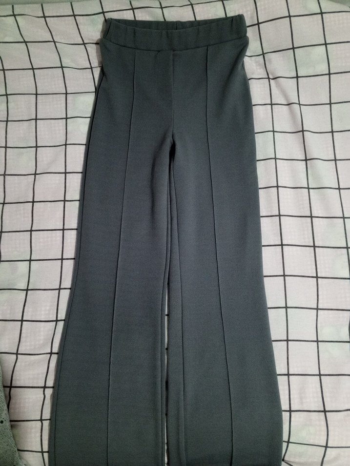 Gri Kadın Pantolon ve yelek takım - Görsel 4